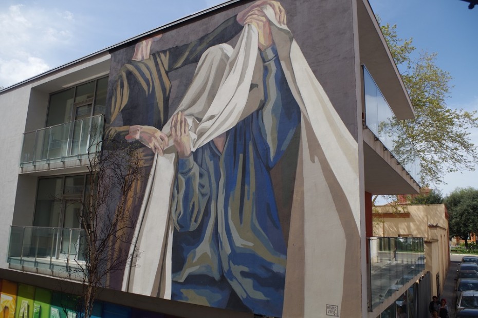 Mural de Hyuro a Reus. Foto d'Eduardo Porras