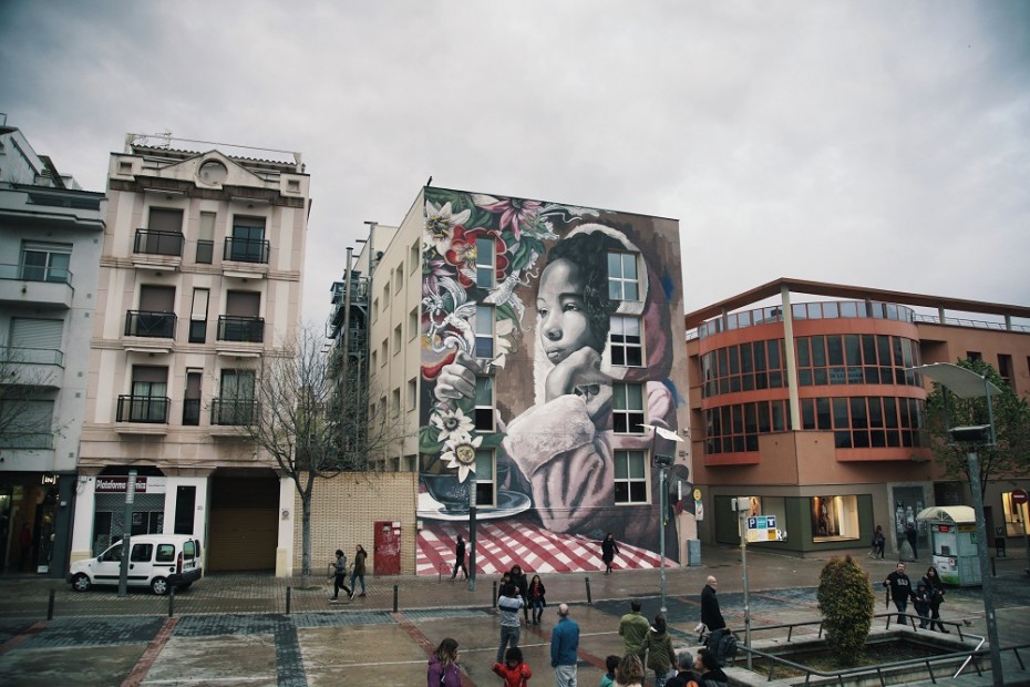 Mural de Lula Goce a Vilanova i la Geltrú. Foto de Crispetes Pictures