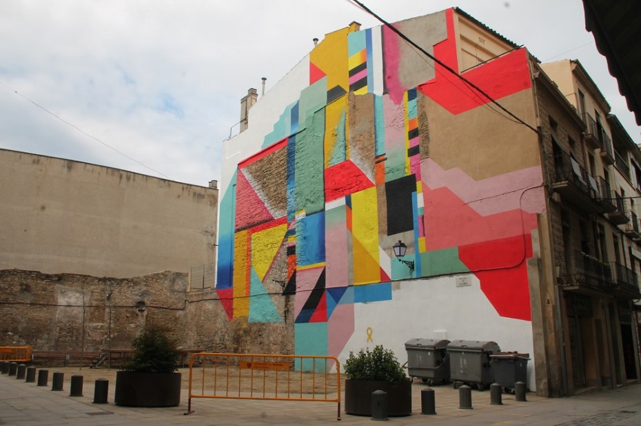 Mural d'OVNI a Manresa. Foto de Sergi Vazquez