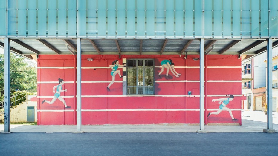 Mural de Minuskula a Sant Cugat del Vallès. Foto de Marc Quevy